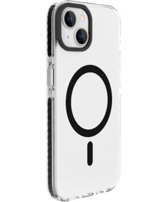 Evelatus Apple  iPhone 15 Plus Clear Case PC+TPU With MagSafe Transparent Black Чехлы - альтернативные