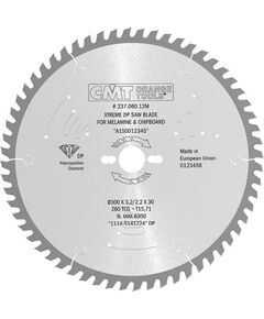 Griešanas disks kokam CMT 237; 300x3,2x30,0 mm; Z60; 10° Zāģripas