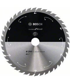 Griešanas disks Bosch Standard for Wood 2608837734; 254x30 mm; Z40 Zāģripas