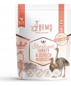 VetExpert Bemo Cat Sterilised Turkey & Ostrich – karma sucha dla kota z indykiem i strusiem 500g Kaķu sausā barība