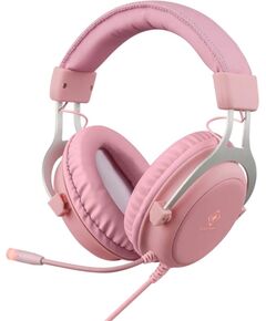 Deltaco Stereo spēļu austiņas ar Klinke, LED, pink Austiņas