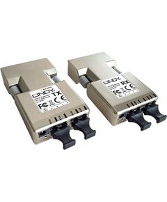 Sistēmas AV signāla pārraides pagarinātājs Lindy DVI-D 500m Fiber/LWL 2x Duplex LC - 38301 Adapteri