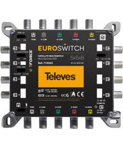 EuroSwitch Televes 5x5x8 ref. 719503 Citi TV piederumi