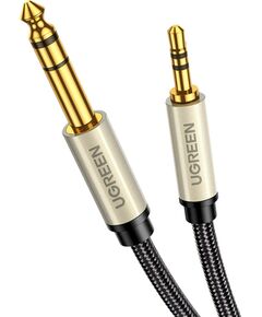 UGREEN 10629 AV127 Audio kabelis 3.5mm uz 6.3mm TRS 3m / pelēks Jaunumi - Audio-Video