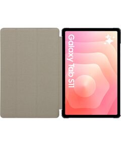 Tactical Book Tri Fold Case Planšetdatoru maciņš priekš Samsung Galaxy TAB S11 / melns Maki Planšetdatoriem