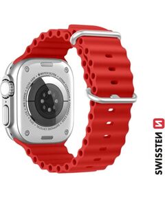 Swissten Marine Silikona Siksniņa priekš Apple Watch 42 / 44 / 45 / 49 mm Smart-Watch aksesuāri