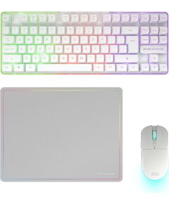 Mars Gaming MCPWTKLWUS Комплект клавиатура и мышь RF Wireless + USB QWERTY US International / белый Клавиатуры