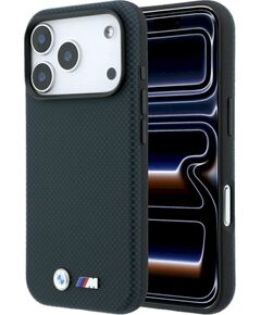 BMW M Quadrille Kevlar Metal Logo MagSafe Защитный чехол для iPhone 18 Pro / 17 Pro / тёмно-синий Чехлы - альтернативные