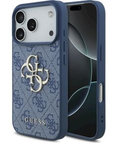 Guess 4G Big Logo Case Aizsargapvalks priekš iPhone 18 Pro / iPhone 17 Pro Max / zils Neoriģinālie Maciņi