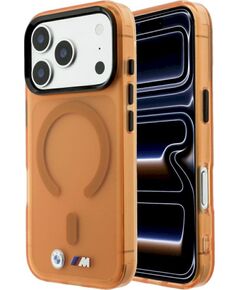 BMW M IML Frosted Metal Logo & Trims MagSafe Case Защитный чехол для iPhone 18 Pro Max / 17 Pro Max / оранжевый Чехлы - альтернативные