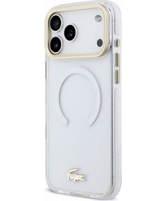 Lacoste IML Shockproof Petit Pique Gold Logo MagSafe Защитный чехол для iPhone 18 Pro Max Чехлы - альтернативные