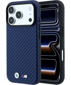 BMW M Carbon Metal Logo MagSafe Защитный чехол для iPhone 18 Pro Max / 17 Pro Max / тёмно-синий Чехлы - альтернативные