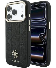 Guess Stripe Peony 4G Logo MagSafe Защитный чехол для iPhone 18 Pro Max / iPhone 17 Pro Max / чёрный Чехлы - альтернативные