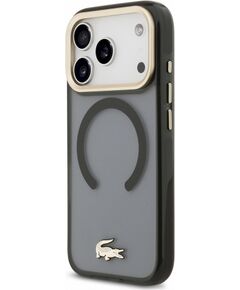 Lacoste IML Shockproof Petit Pique Gold Logo MagSafe Case Защитный чехол для iPhone 18 Pro / чёрный Чехлы - альтернативные