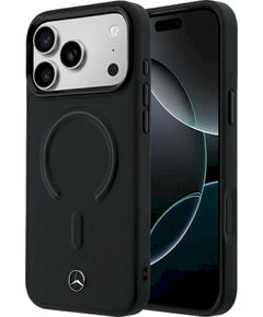 Mercedes Leather 3D MagSafe Защитный чехол для iPhone 18 Pro / 17 Pro / чёрный Чехлы - альтернативные