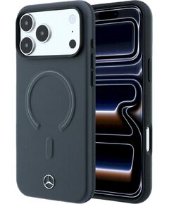 Mercedes Leather 3D MagSafe Защитный чехол для iPhone 18 Pro / 17 Pro / антрацит Чехлы - альтернативные