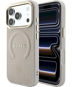 Guess Saffiano Peony & Ring MagSafe Защитный чехол для iPhone 18 Pro Max / 17 Pro Max / розовый Чехлы - альтернативные