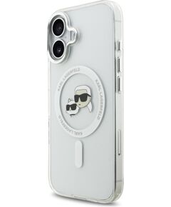 Karl Lagerfeld IML K&CH Heads Metal Frame MagSafe Case Aizsargapvalks priekš iPhone 17 / caurspīdīgs Neoriģinālie Maciņi