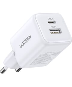 UGREEN X514 GaN Сетевое зарядное устройство USB-A / USB-C 20W Зарядные устройства