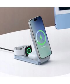 UGREEN W757 MagFlow Зарядное устройство 3in1 Qi2 25W Bezvadu telefonu lādētāji