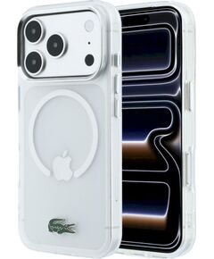 Lacoste IML Frosted Laquer Logo MagSafe Case Защитный чехол для iPhone 18 Pro Max / 17 Pro Max / прозрачный Чехлы - альтернативные