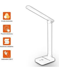 Lamex LXL1949 LTC LED настольная лампа 3W 3 режима освещения 3000/4000/6000K Biroja galda lampas