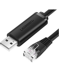 UGREEN CM204 Консольный кабель USB-A to RJ45 1,5 m / чёрный Сетевые кабели