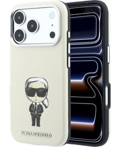 Karl Lagerfeld Smooth Ikonik Sketch MagSafe Защитный чехол для iPhone 18 Pro / 17 Pro / бежевый Чехлы - альтернативные