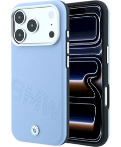 BMW Sign Inclined Deboss Letters MagSafe Защитный чехол для iPhone 18 Pro / 17 Pro / синий Чехлы - альтернативные