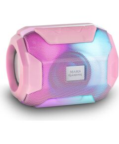 Mars Gaming MSBAXP Bluetooth 5.0 RGB Flow Portatīvais skaļrunis 10W RMS / rozā Bezvadu skaļruņi