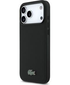 Lacoste PVC Iconic Petit Pique Metal Logo MagSafe Защитный чехол для iPhone 18 Pro Max / чёрный Чехлы - альтернативные