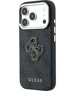 Guess PU 4G Resin Metal Logo Case Защитный чехол для iPhone 18 Pro / чёрный Чехлы - альтернативные