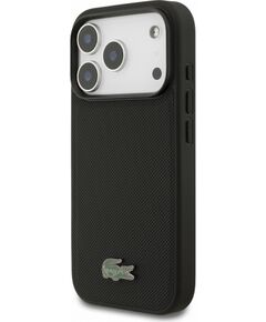 Lacoste PVC Iconic Petit Pique Metal Logo MagSafe Case Защитный чехол для iPhone 18 Pro / чёрный Чехлы - альтернативные