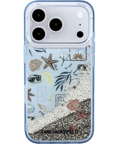 Karl Lagerfeld Liquid Glitter Beach Case Aizsargapvalks priekš iPhone 18 Pro / zils Neoriģinālie Maciņi