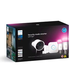 Philips Hue Secure Набор для начала работы Камера 2 датчика 2 лампы мостик Камеры наблюдения