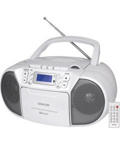 SENCOR SPT3907W Boombox CD, MP3, USB + kasetes Mūzikas atskaņotājs