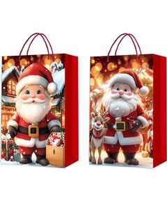 Gift bag FUN SANTA XXL, 50x72x18cm, mix Подарочные пакеты