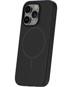 iLike Apple  iPhone 16 Pro Max Soft Touch Silicone case With Magnetic Black Neoriģinālie Maciņi