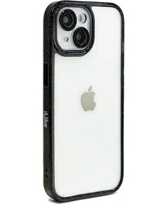 iLike Apple  iPhone 15 STARS LENS ACRYLIC COVER Black Neoriģinālie Maciņi