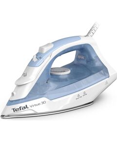 TEFAL Virtuo 30 FV2C41G0 Steam Iron 2000 W Water tank capacity 240 ml Continuous steam 25 g/min Steam boost performance 120 g/min Calm Blue Gludekļi un sistēmas