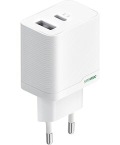 OPPO SUPERVOOC 45W Dual-Port Charger, OSAB4CB4AE, White Charger Дата USB-кабели