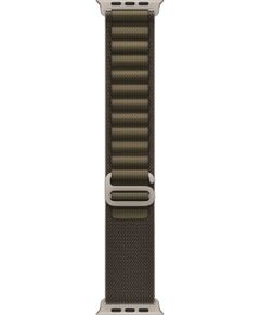 APPLE 49mm Dark Olive Alpine Loop - Small - Natural Titanium Finish Apple Smart-Watch aksesuāri