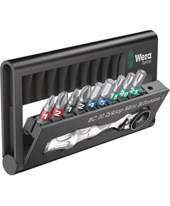 Uzgaļu komplekts Wera WE05057418001; 1/4''''; 10 gab. Piederumi urbjiem
