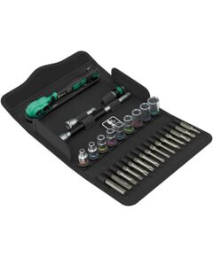 Uzgaļu komplekts Wera WE05005542001; 1/4''; 28 gab. Mehāniskie instrumenti