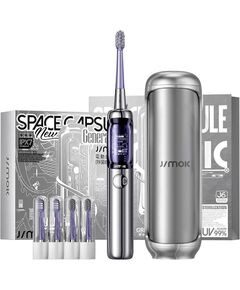 Szczoteczka Soniczna Jimok J6 Capsule Silver - Grey + 4 końcówki  Электрические зубные щетки, Ирригаторы 
