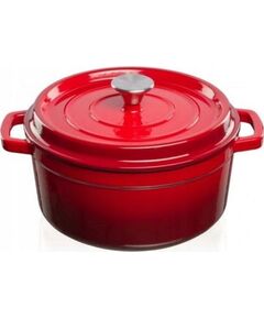 Grand Feu Casserole Dzelzs katls ar vāku 4.7L sarkans Каминные котлы