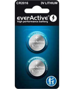 Lithium batteries mini everActive CR2016 blister 2 pcs. Батарейки, аккумуляторы