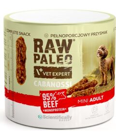 VetExpert Raw Paleo Cabanossi beef mini 100g Suņu barība