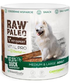 VetExpert Raw Paleo Vital Pro dental duck medium large 100g Suņu barība