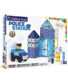 MAGNA-TILES Magnētiskais konstruktors Policijas iecirknis, 35 gab. Konstruktori 